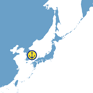 Map of Navy Region Korea